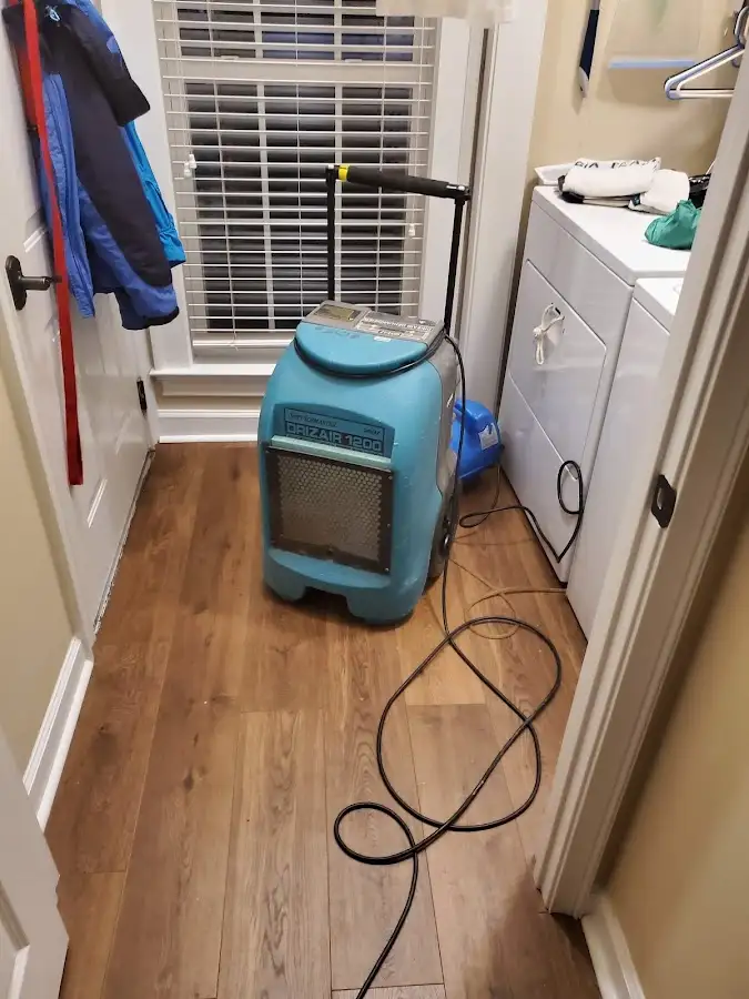 Commercial dehumidifier deployed for Flood Damage Cleanup in North Bay Village